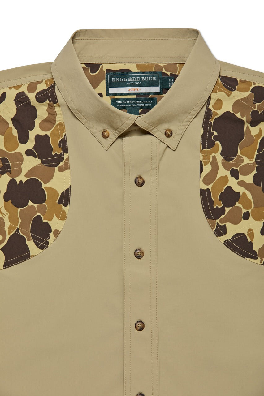 Active+ Field Shirt in Desert Tan/Original Camo