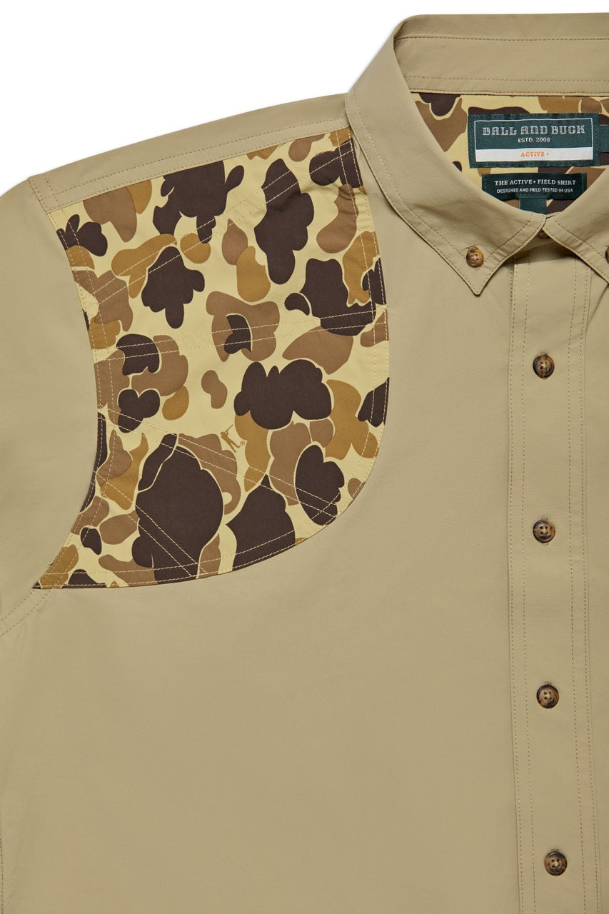 Active+ Field Shirt in Desert Tan/Original Camo