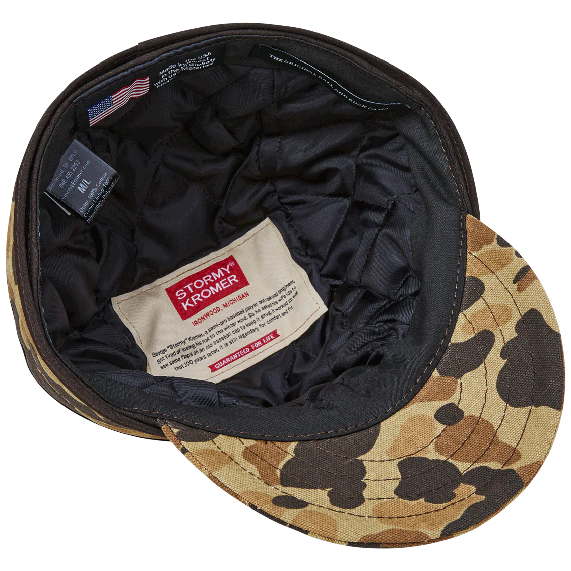 Stormy Kromer x Ball and Buck Cap - Original Camo, Insulated