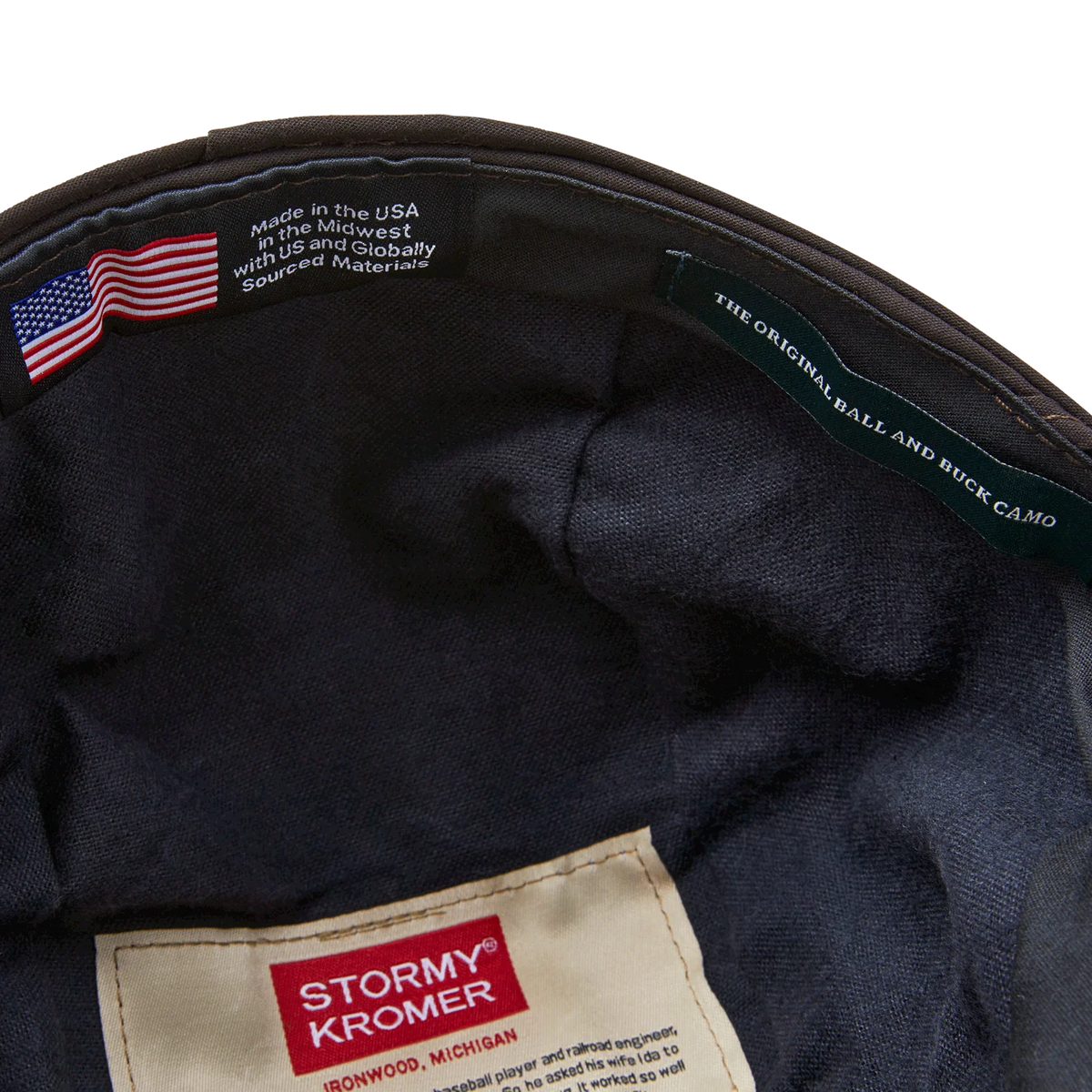 Stormy Kromer x Ball and Buck Original Cap in Original Camo