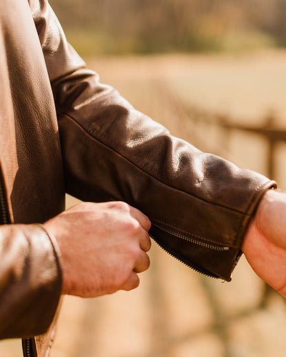 Schott x Ball and Buck Perfecto Leather Jacket