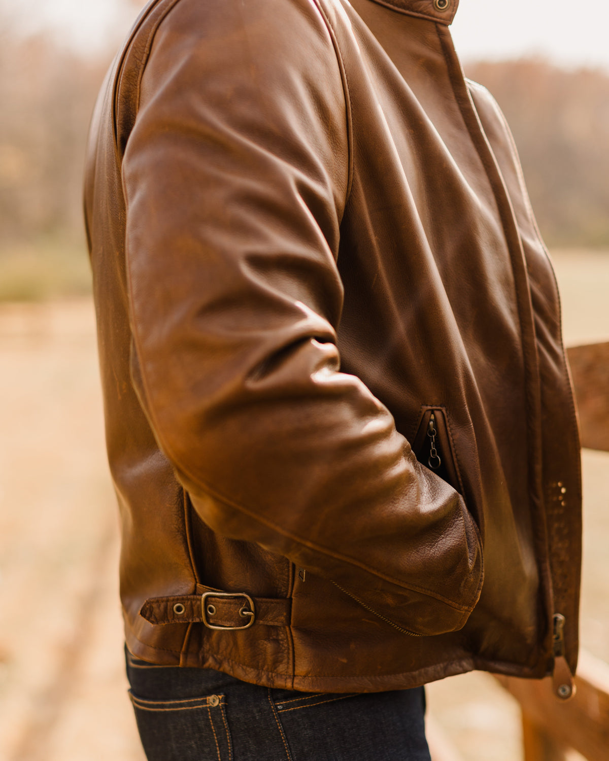 Schott x Ball and Buck Perfecto Leather Jacket