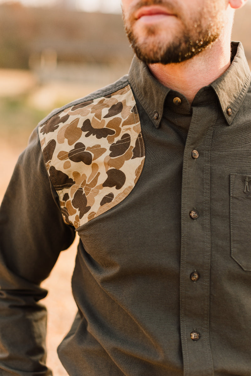 Sportsmans Shirt - Moss Oxford/Original Camo