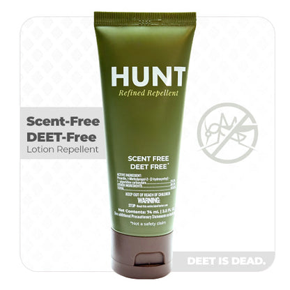 HUNT - Scent-Free, DEET-Free Insect Repellent Lotion