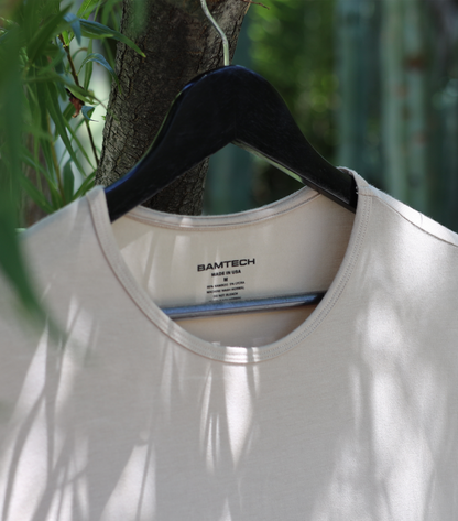 Bamboo Swift Curve-Hem T-Shirt - Heather Grey